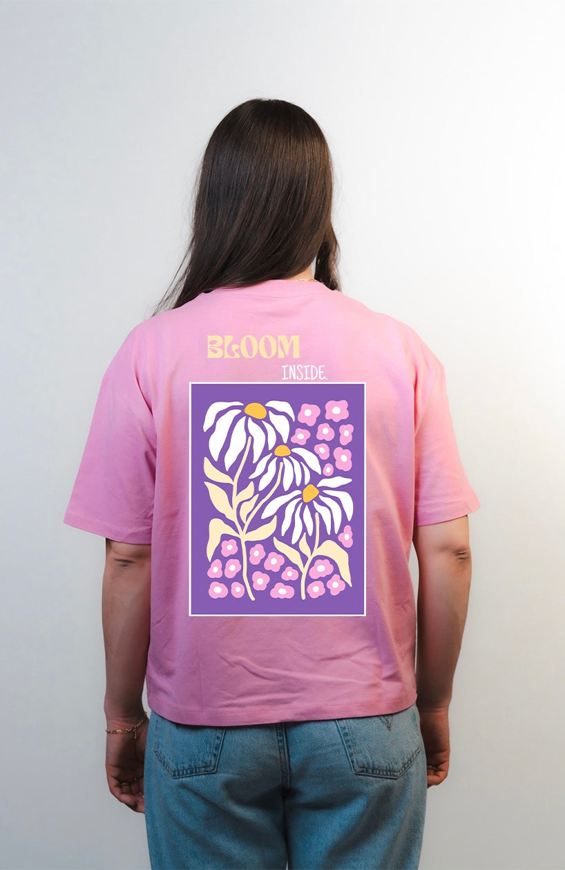 Organic Tee short - bloom inside