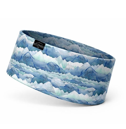 Performance Headband Mountain Watercolor