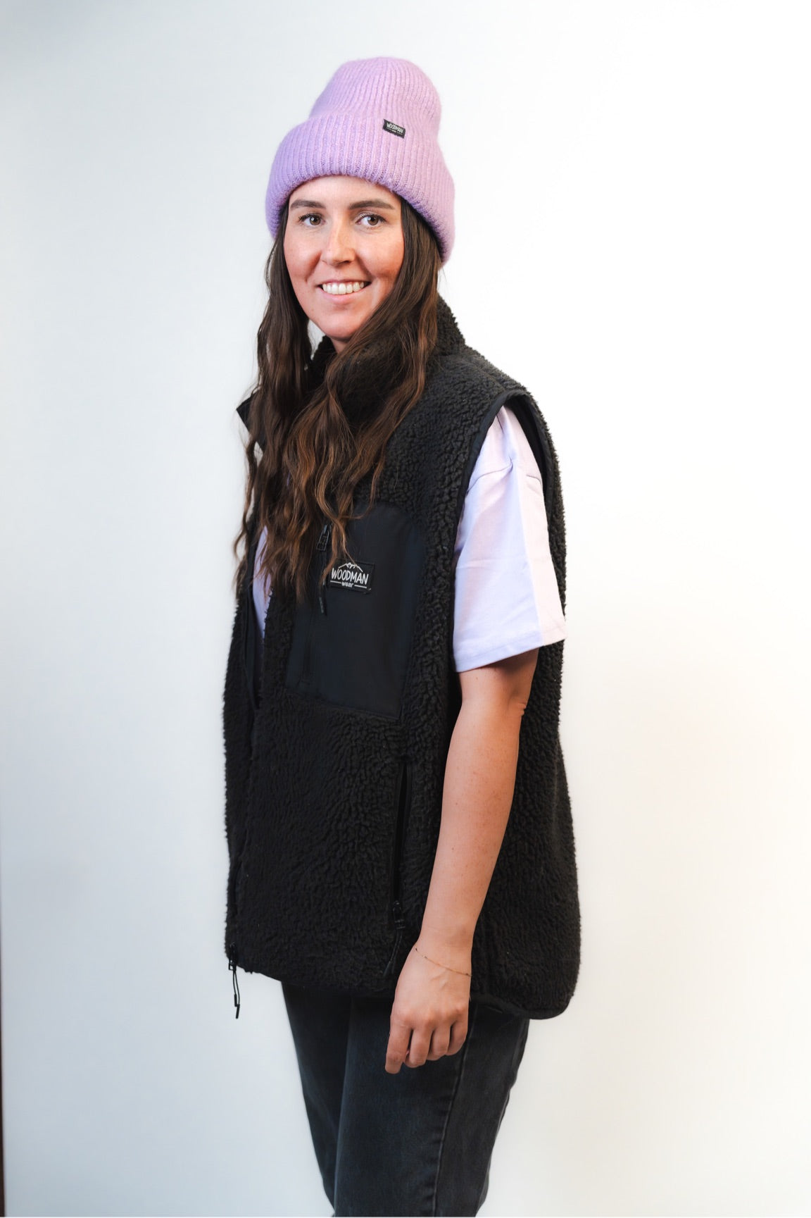 Sherpa Fleece Weste Unisex