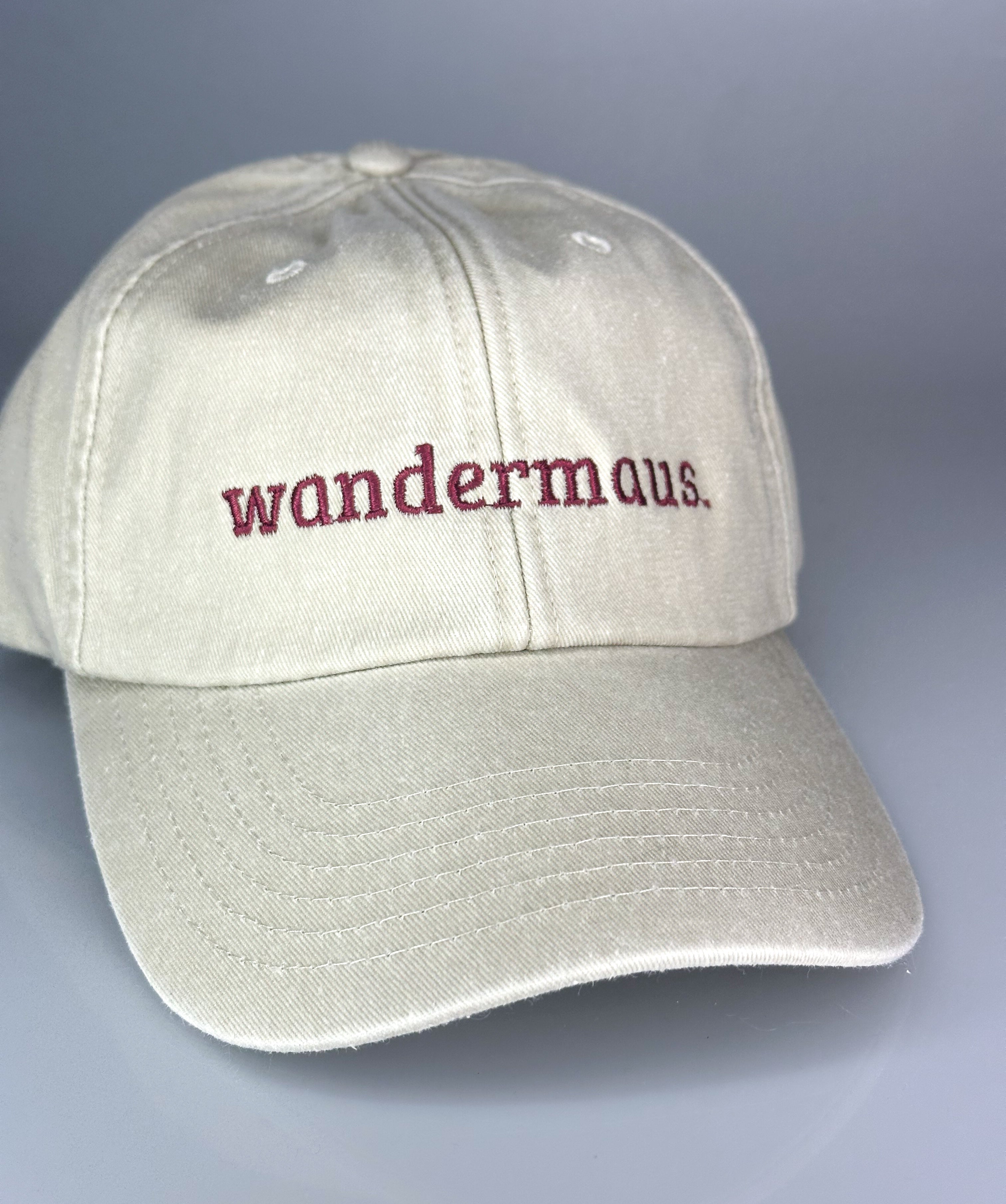 Vintage Cap ,, Wandermaus.“ sand