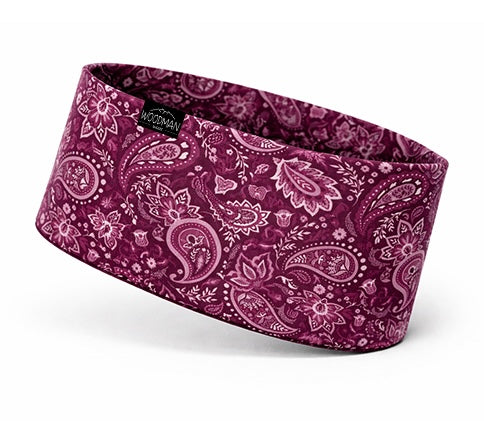 Performance Headband Paisley Magenta