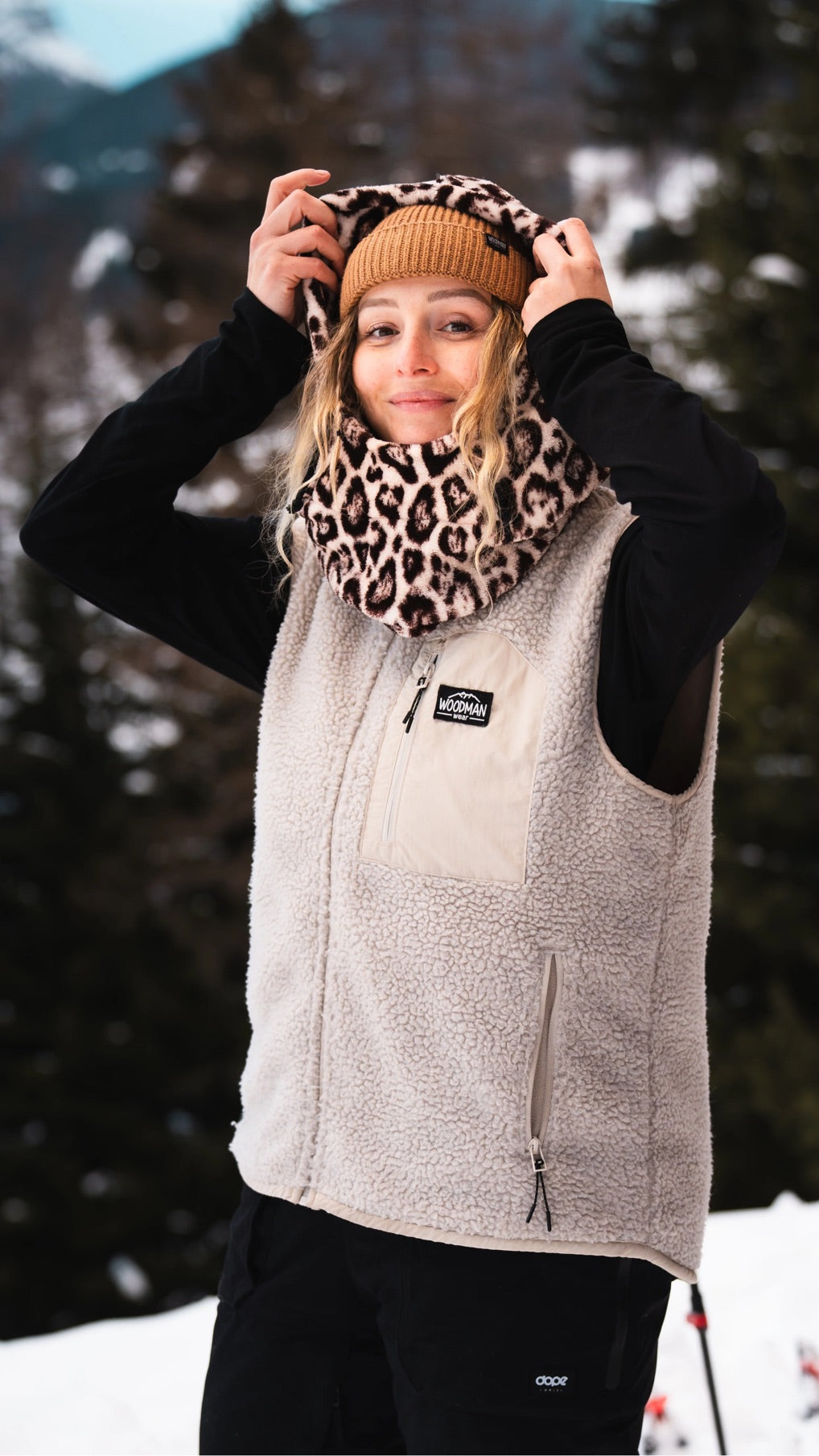 Sherpa Fleece Weste Unisex