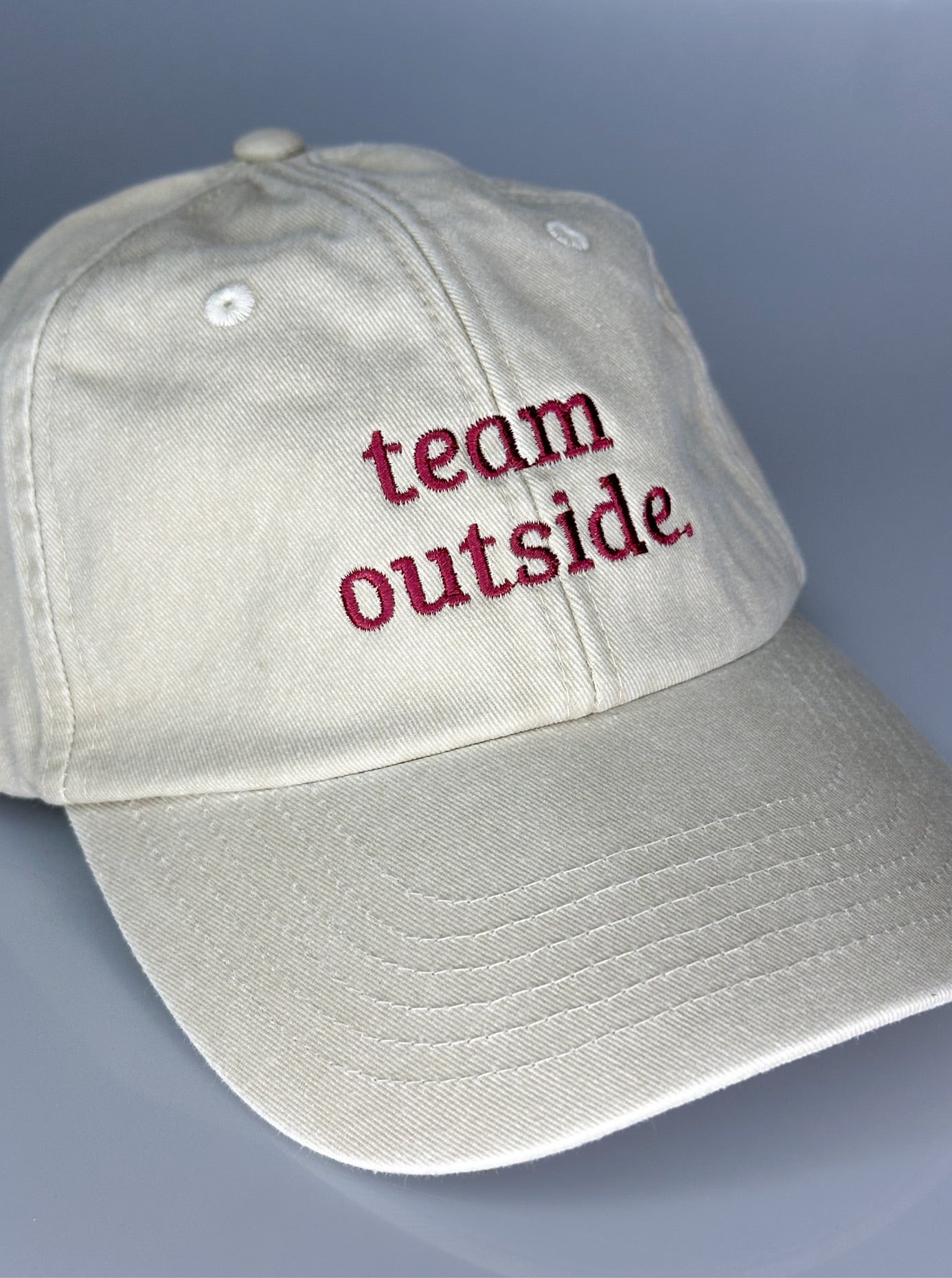 Vintage Cap ,, team outside“ sand