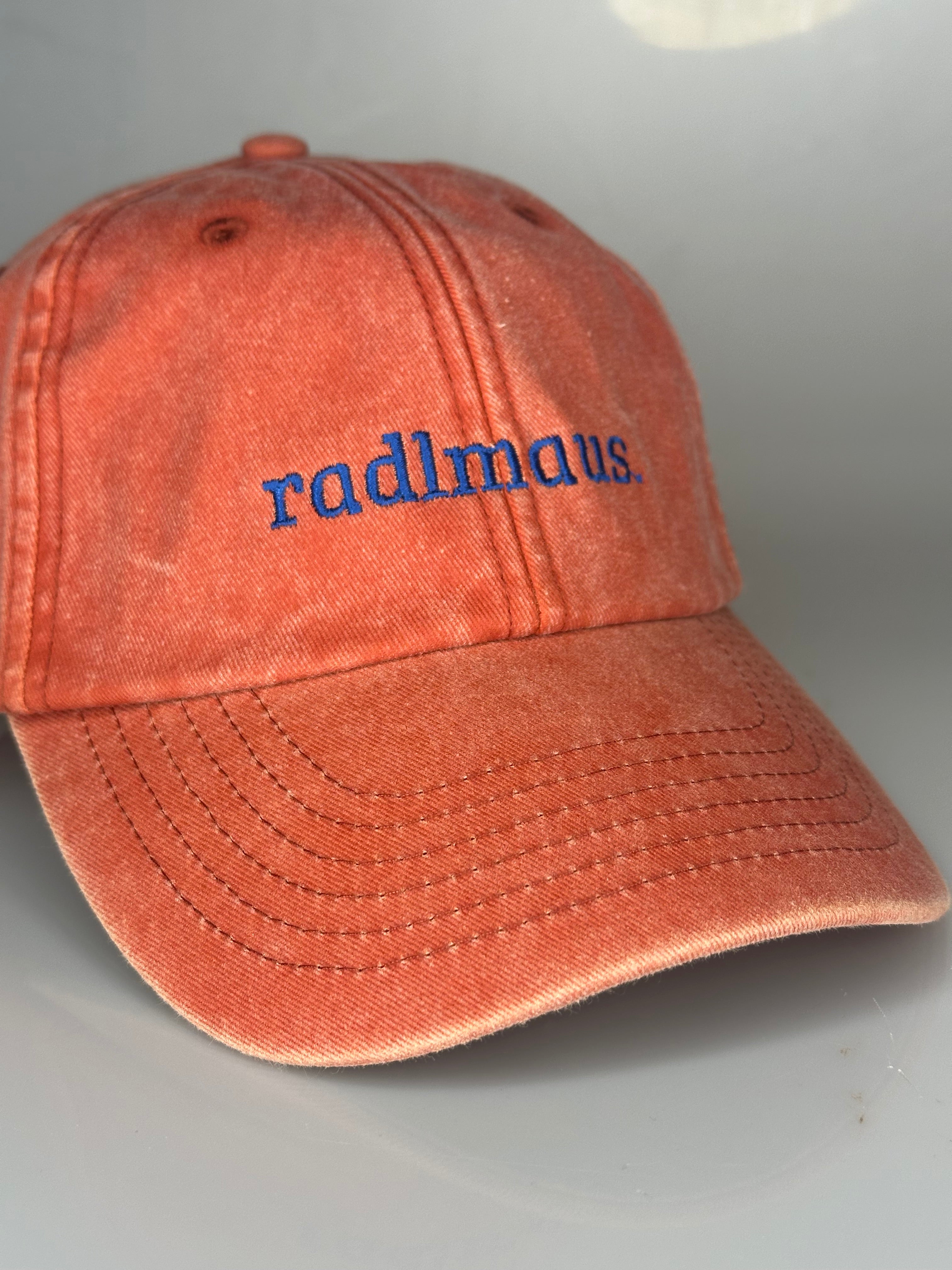 Vintage Cap ,, Radlmaus “ orange