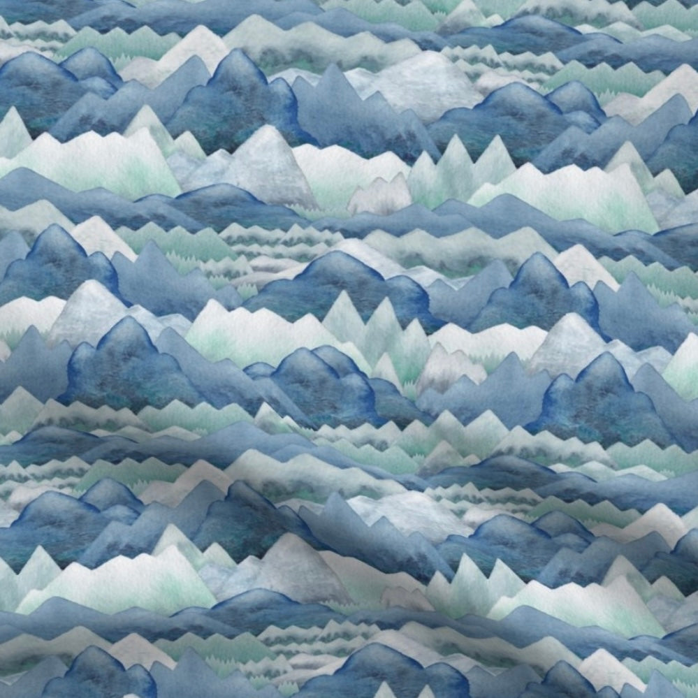 Performance Headband Mountain Watercolor