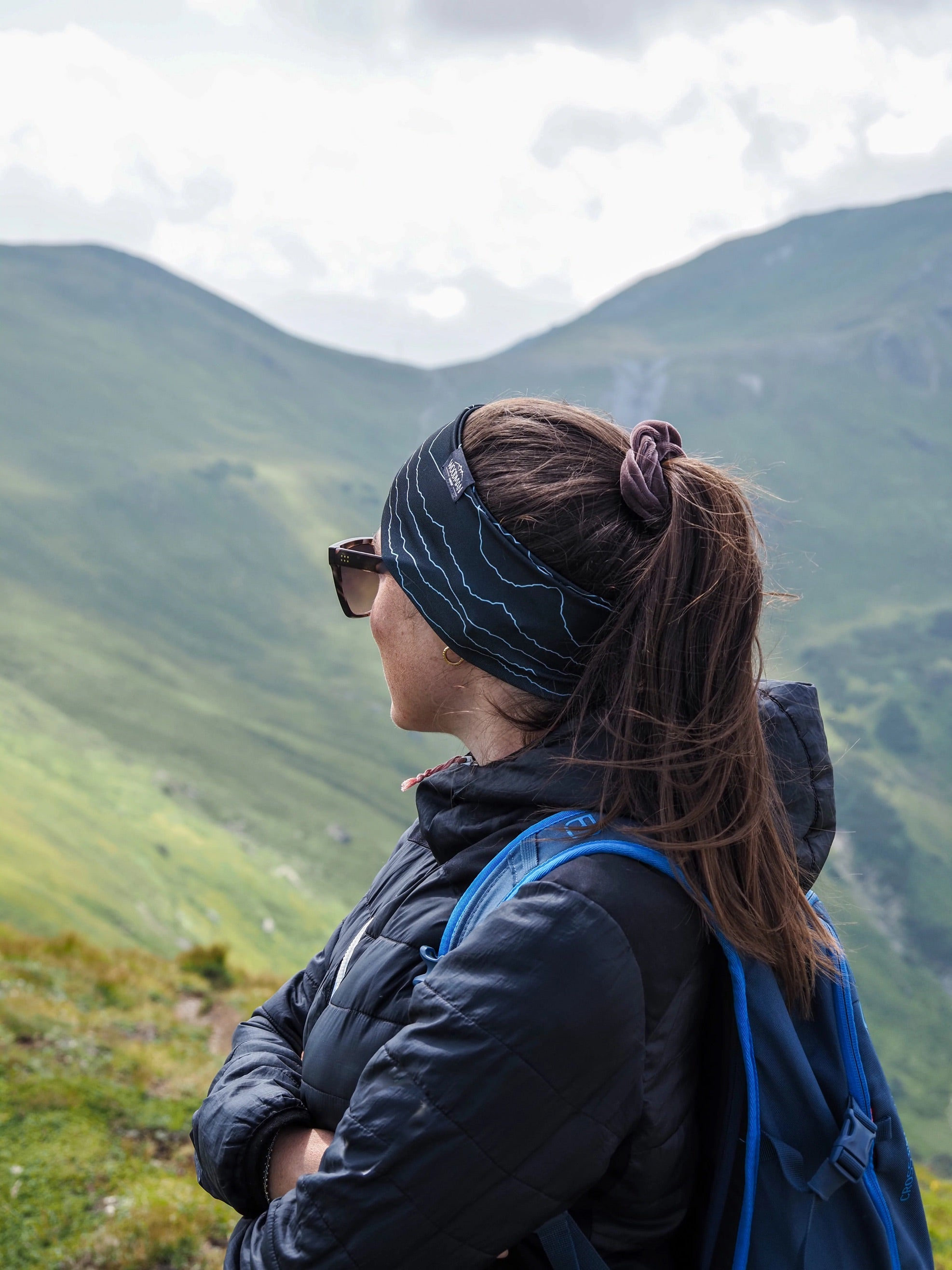 Performance Headband Mountain Lines