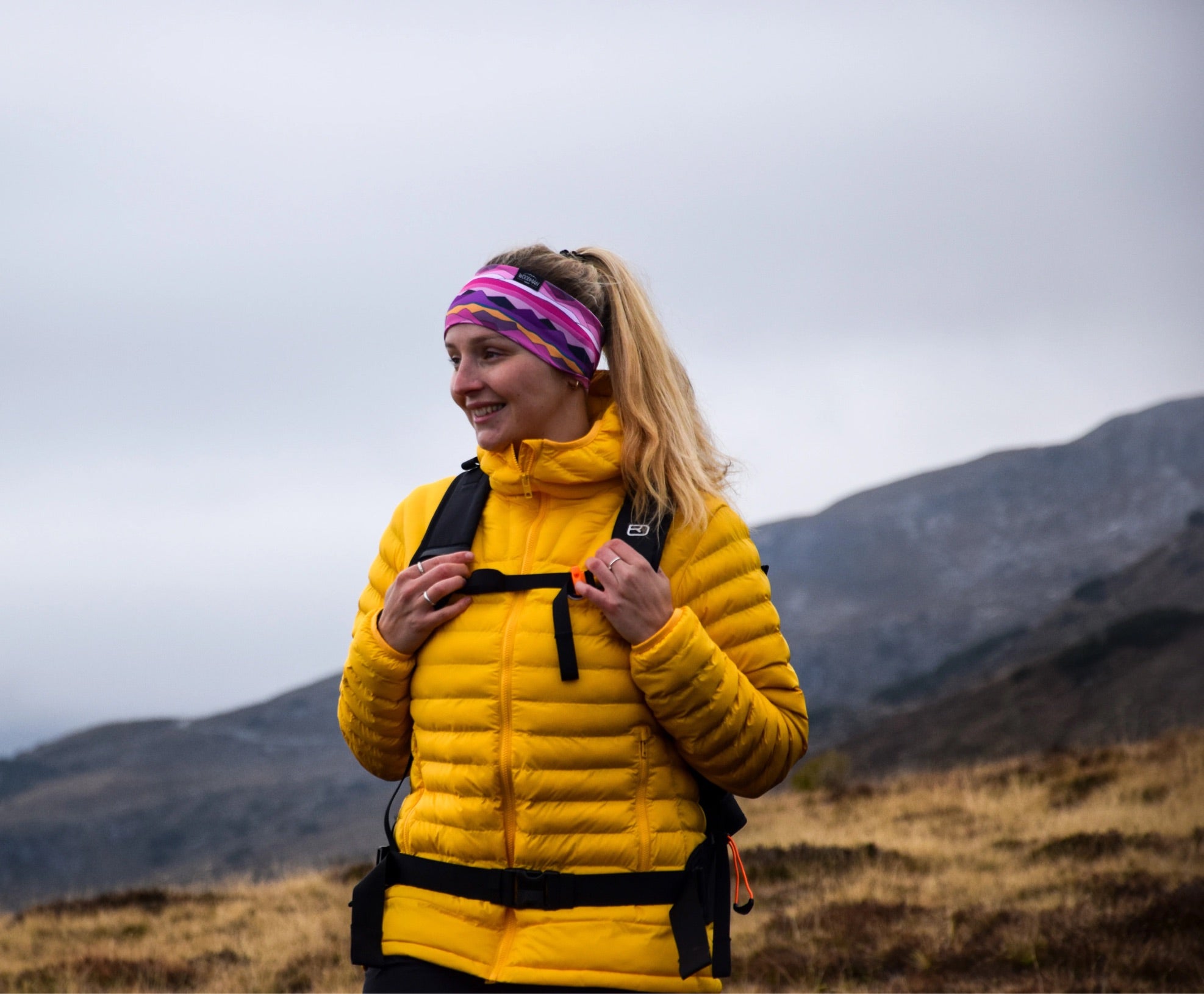 Performance Headband Mountain pink