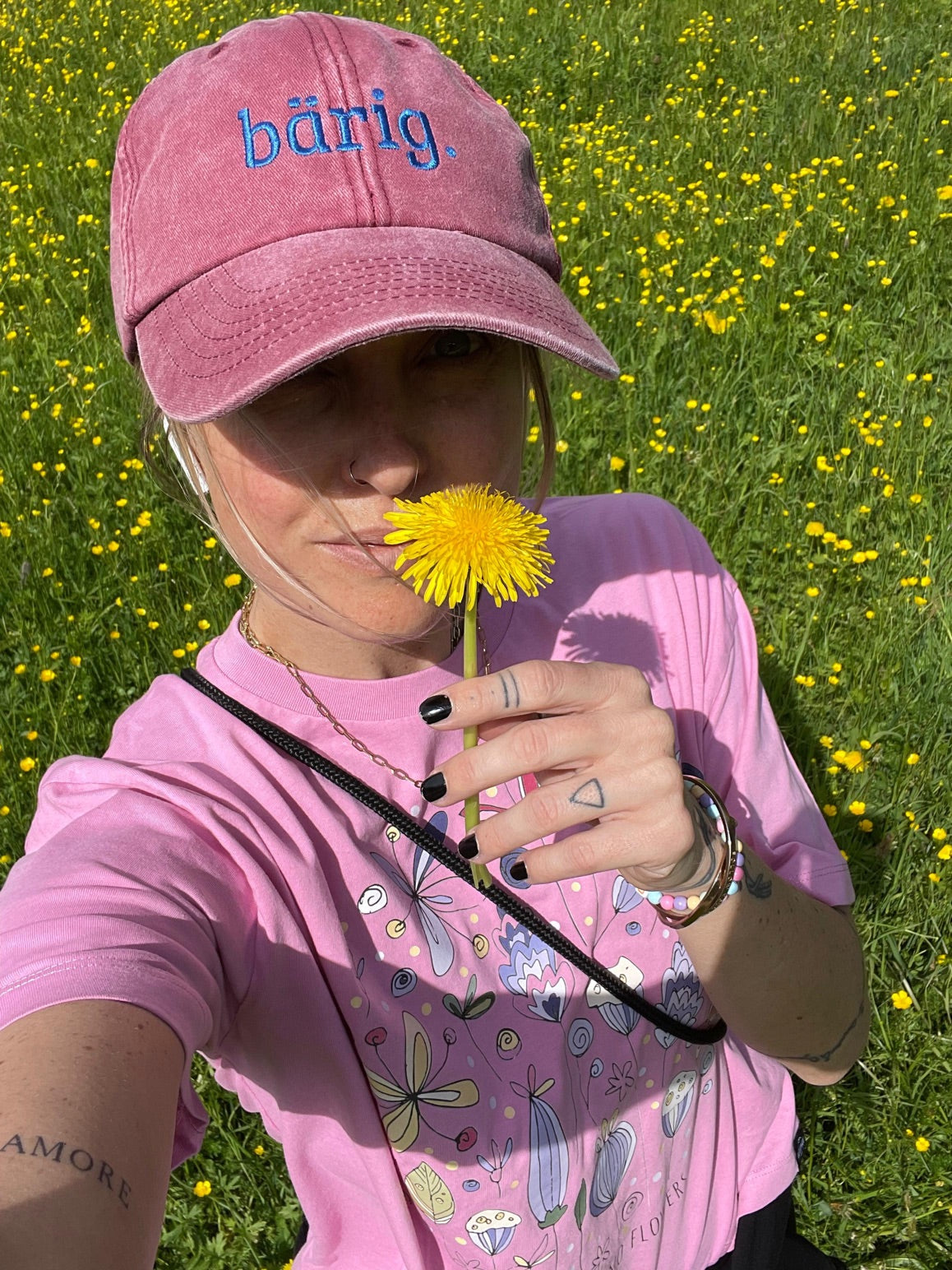 Vintage Cap ,, bärig“ red