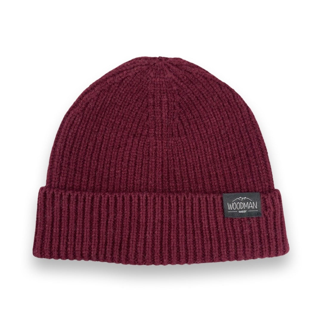 Beanie Ribbed Burgundy