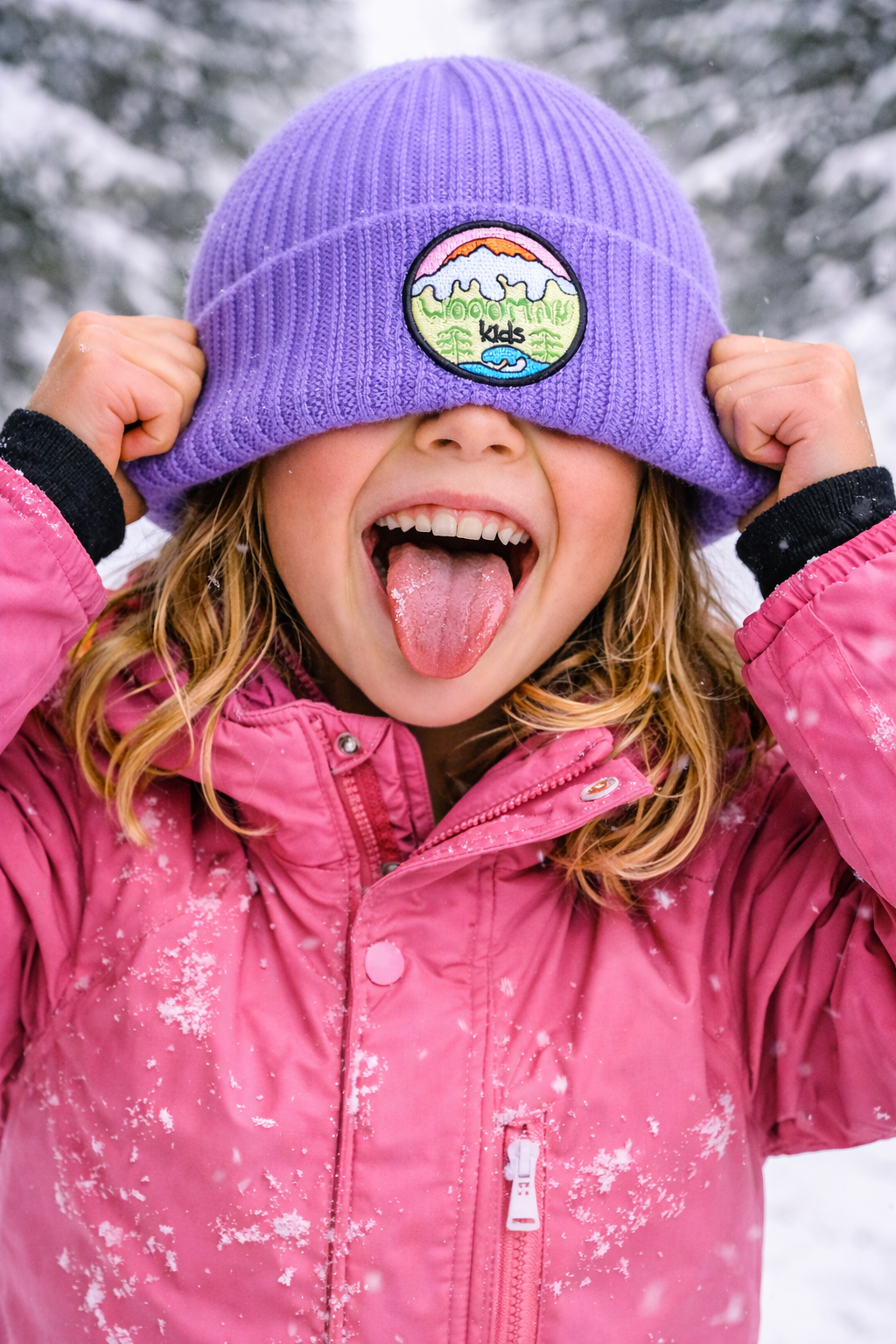 Kids Beanie lila