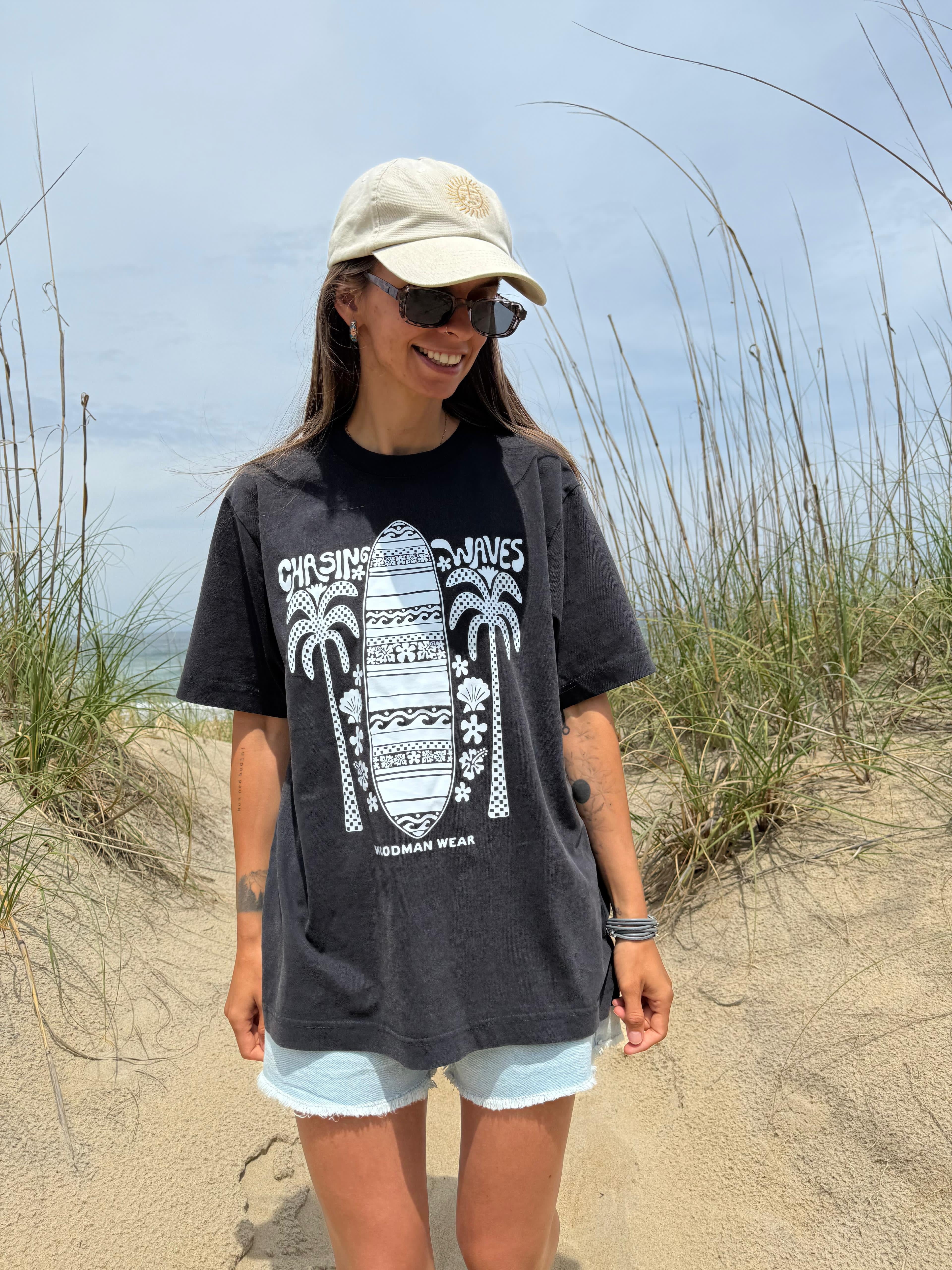 Organic Tee - chasing waves Oversize