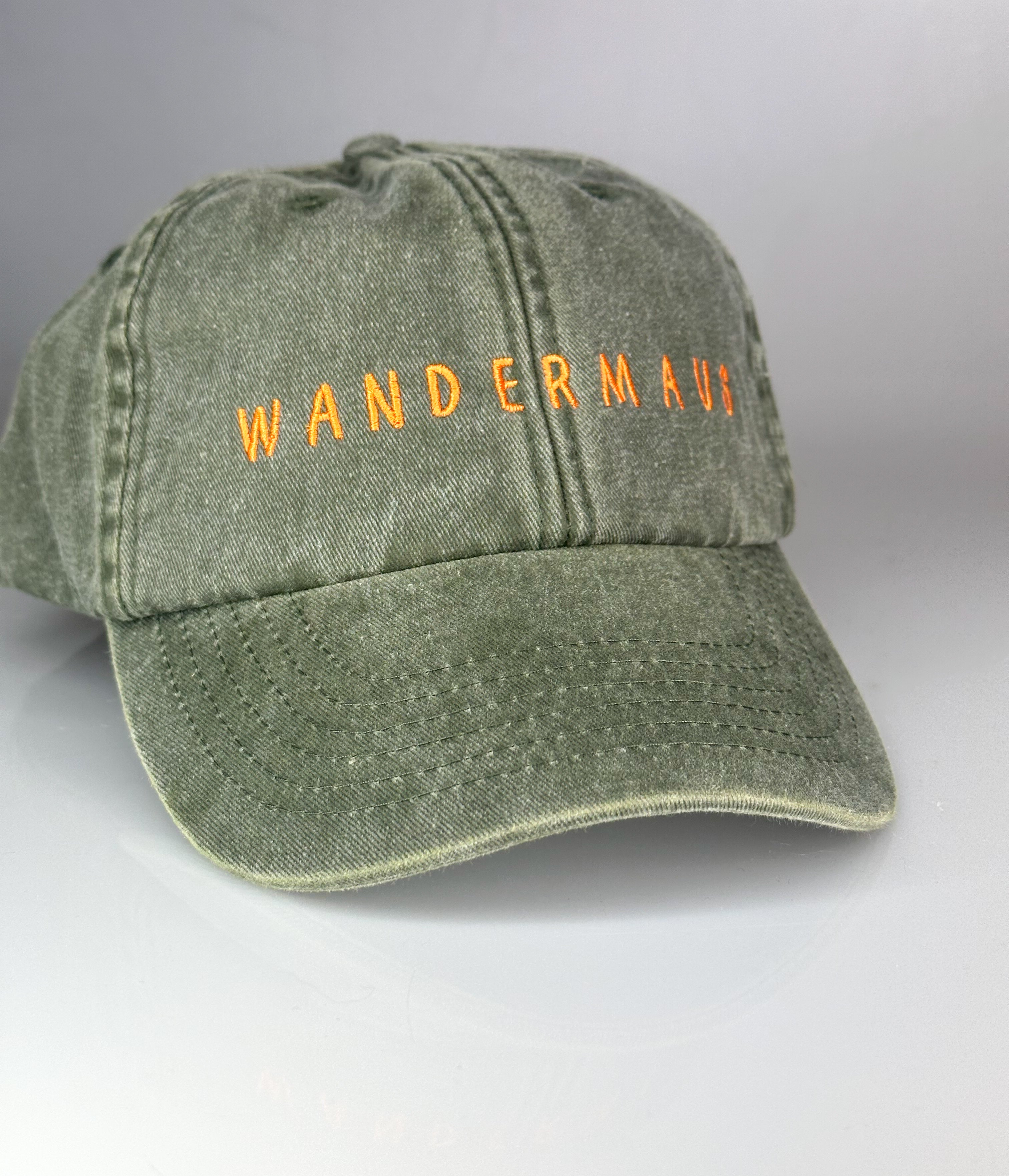 Vintage Cap ,, Wandermaus “ green