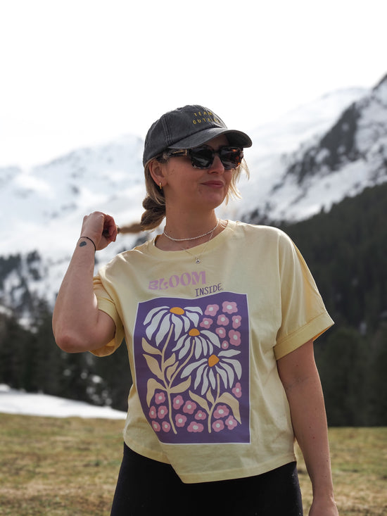 T-shirt organica oversize-Bloom all&