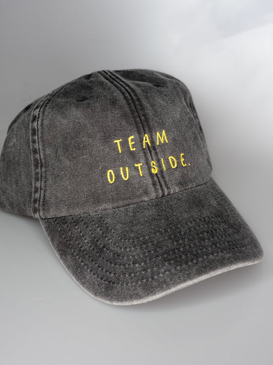 Vintage Cap ,, squadra al di fuori &ldquo;nero