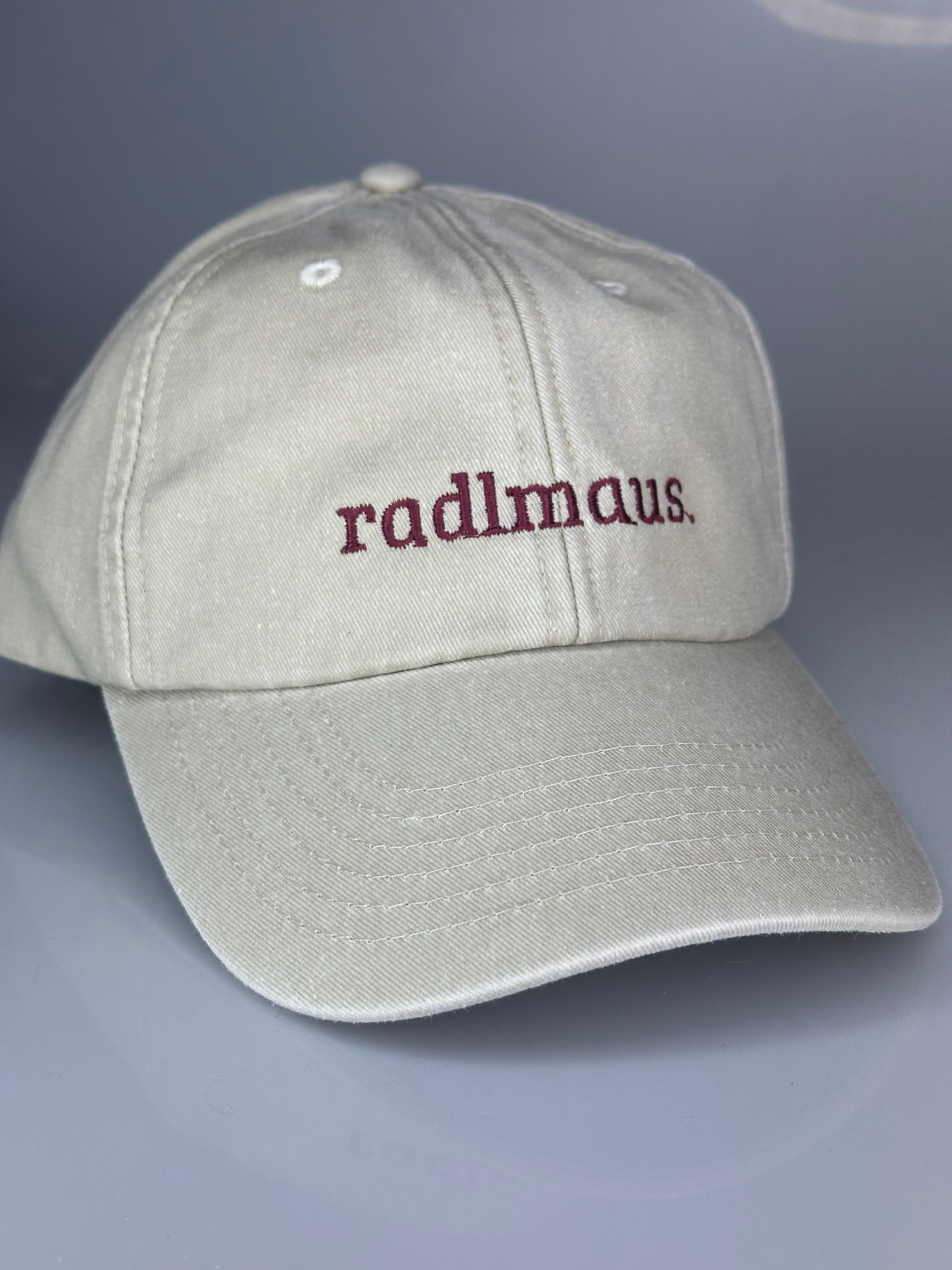 Vintage Cap ,, radlmaus. “ sand