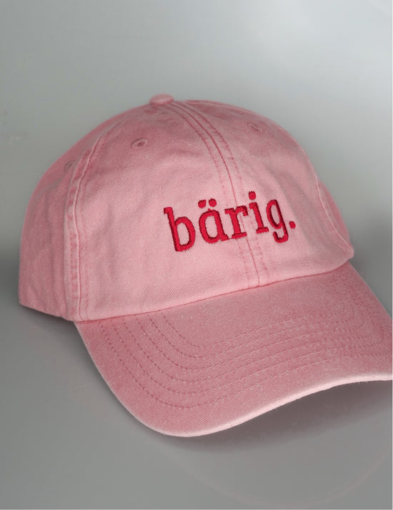 Vintage Cap ,, bärig“ rosa