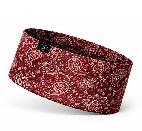 Performance Headband Paisley red