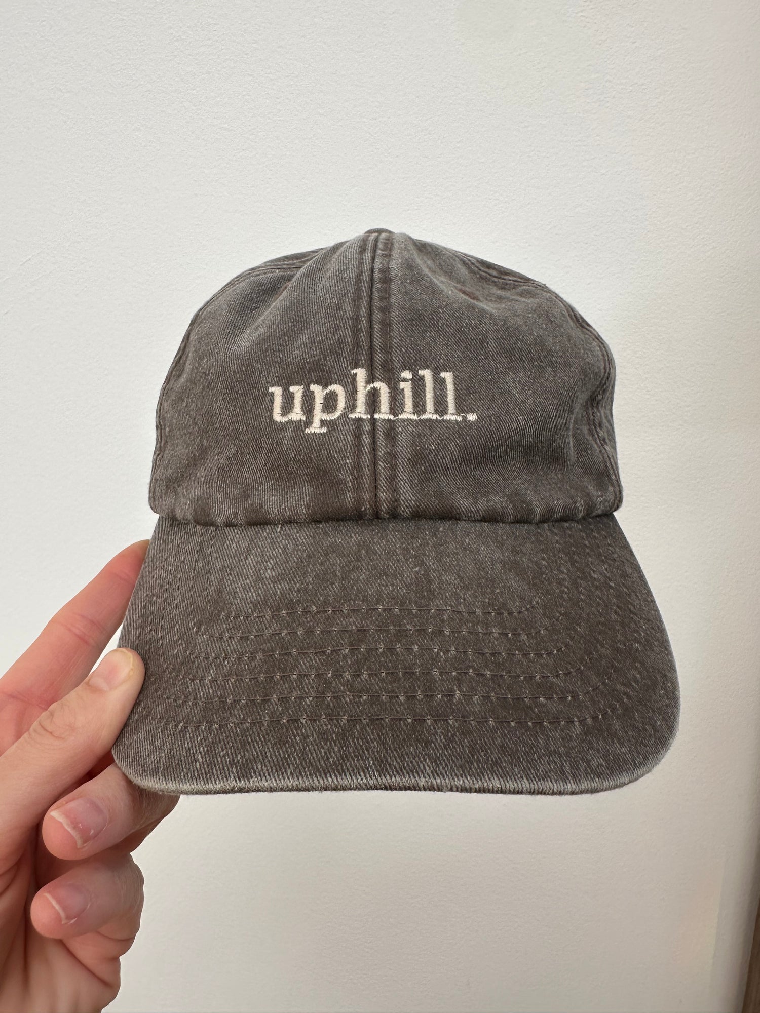 Vintage Cap uphill.