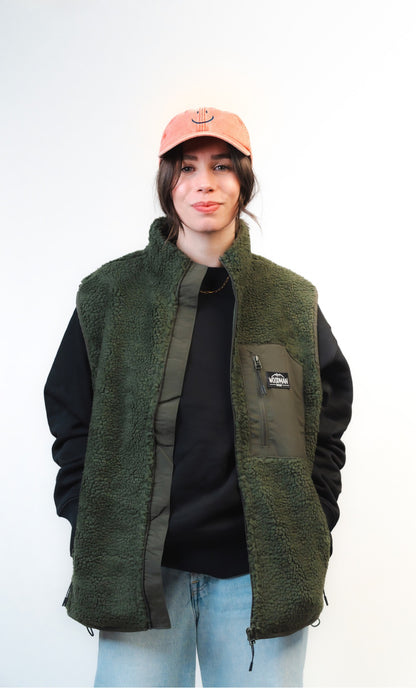 Sherpa Fleece Weste Unisex