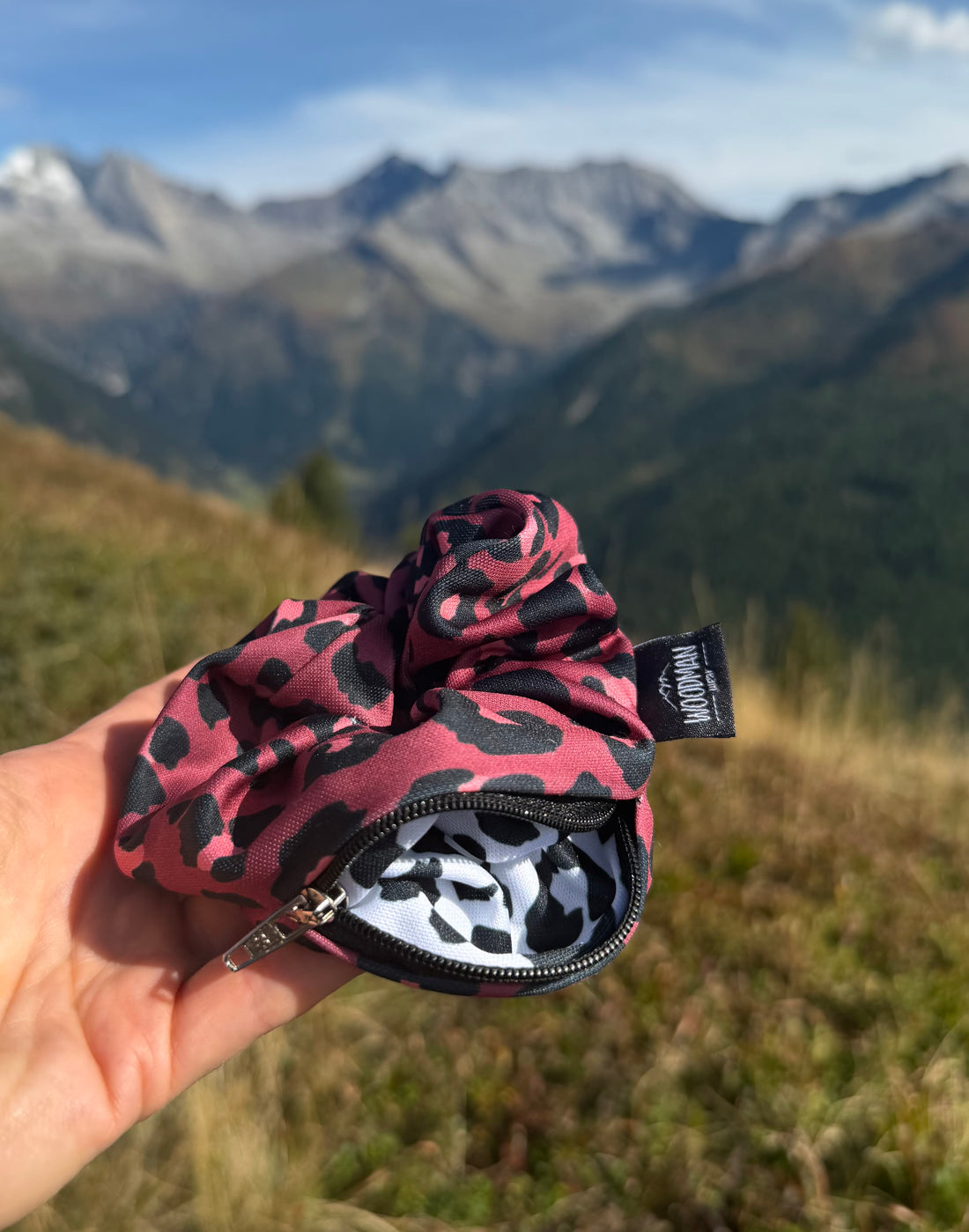 Scrunchie mit Reißverschluss