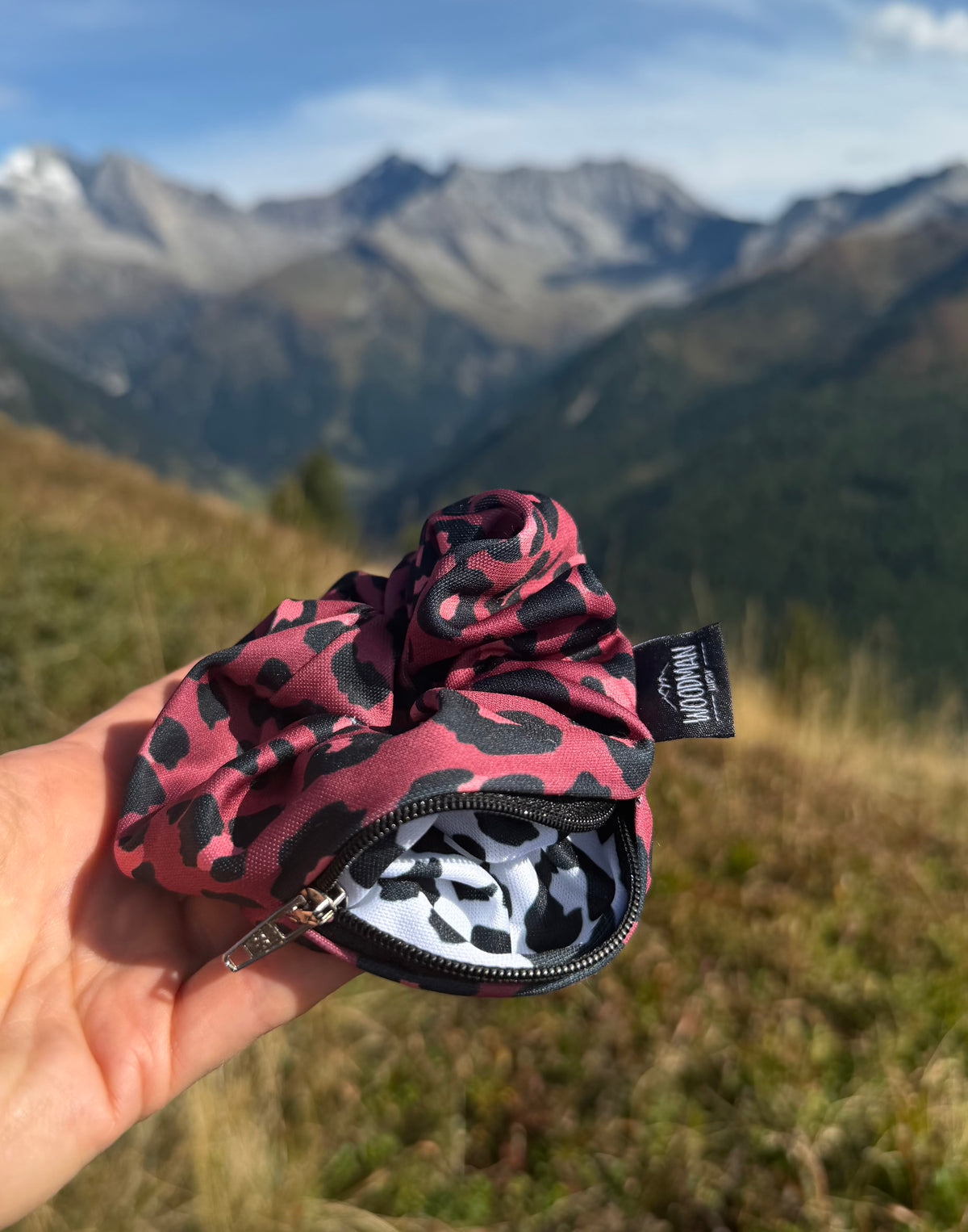 Scrunchie mit Reißverschluss