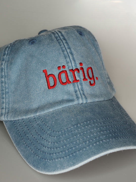 Vintage Cap ,, bärig“ blue