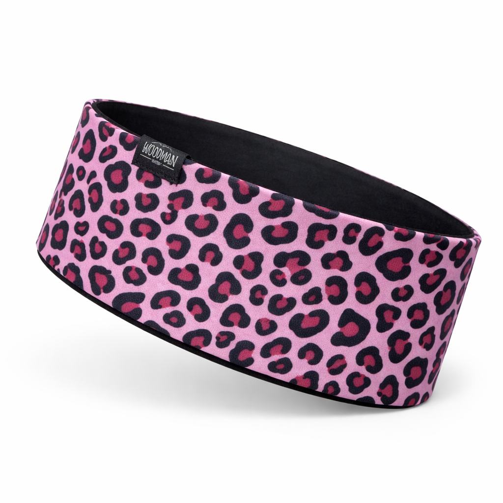 NEW Performance Merino Headband Leo Pink