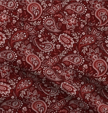 Performance Headband Paisley red