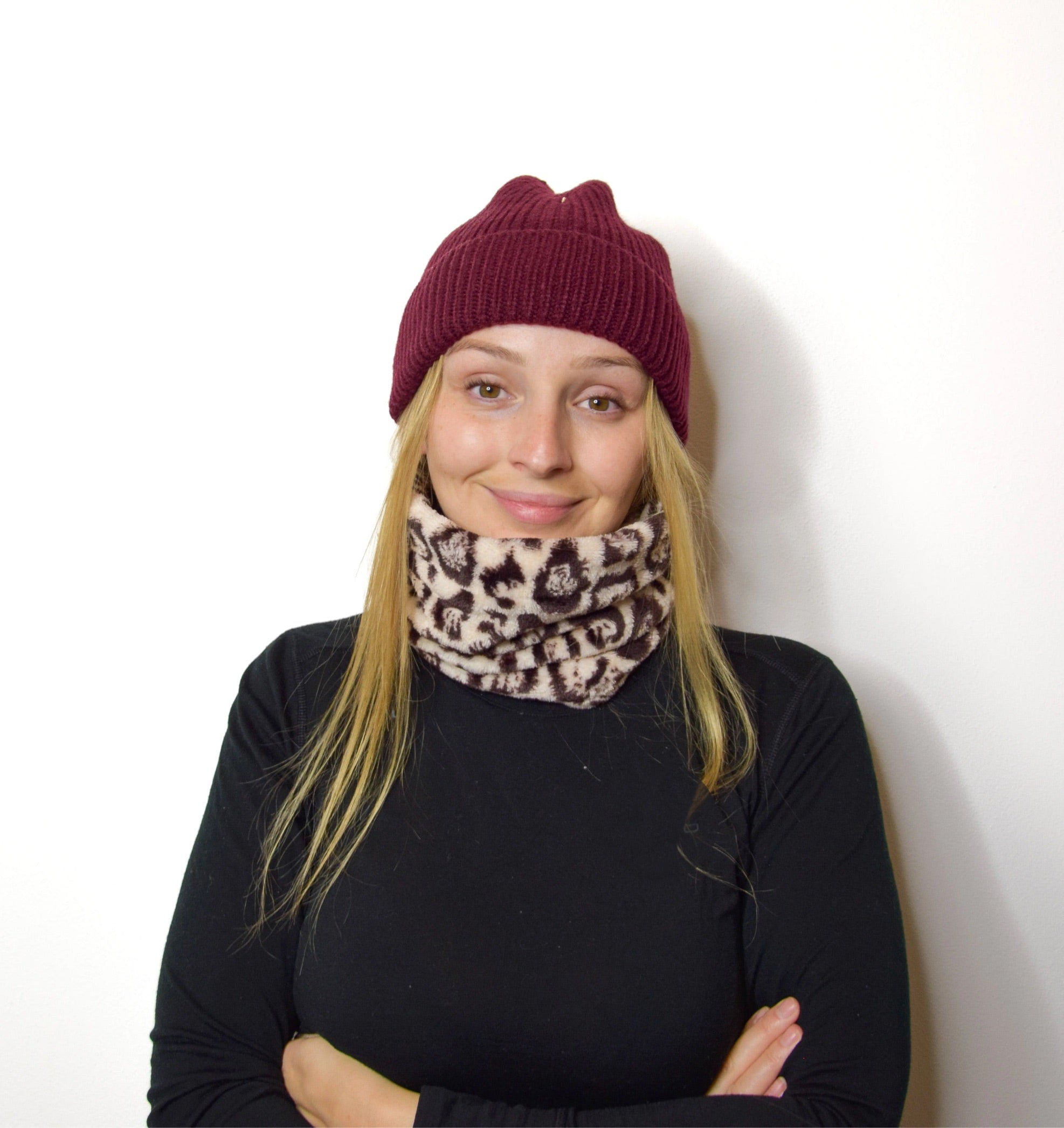 Neckwarmer Leo brown
