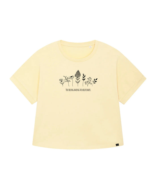 T-shirt organica oversize-Wildflower
