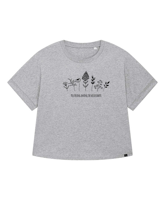 T-shirt organica oversize-Wildflower