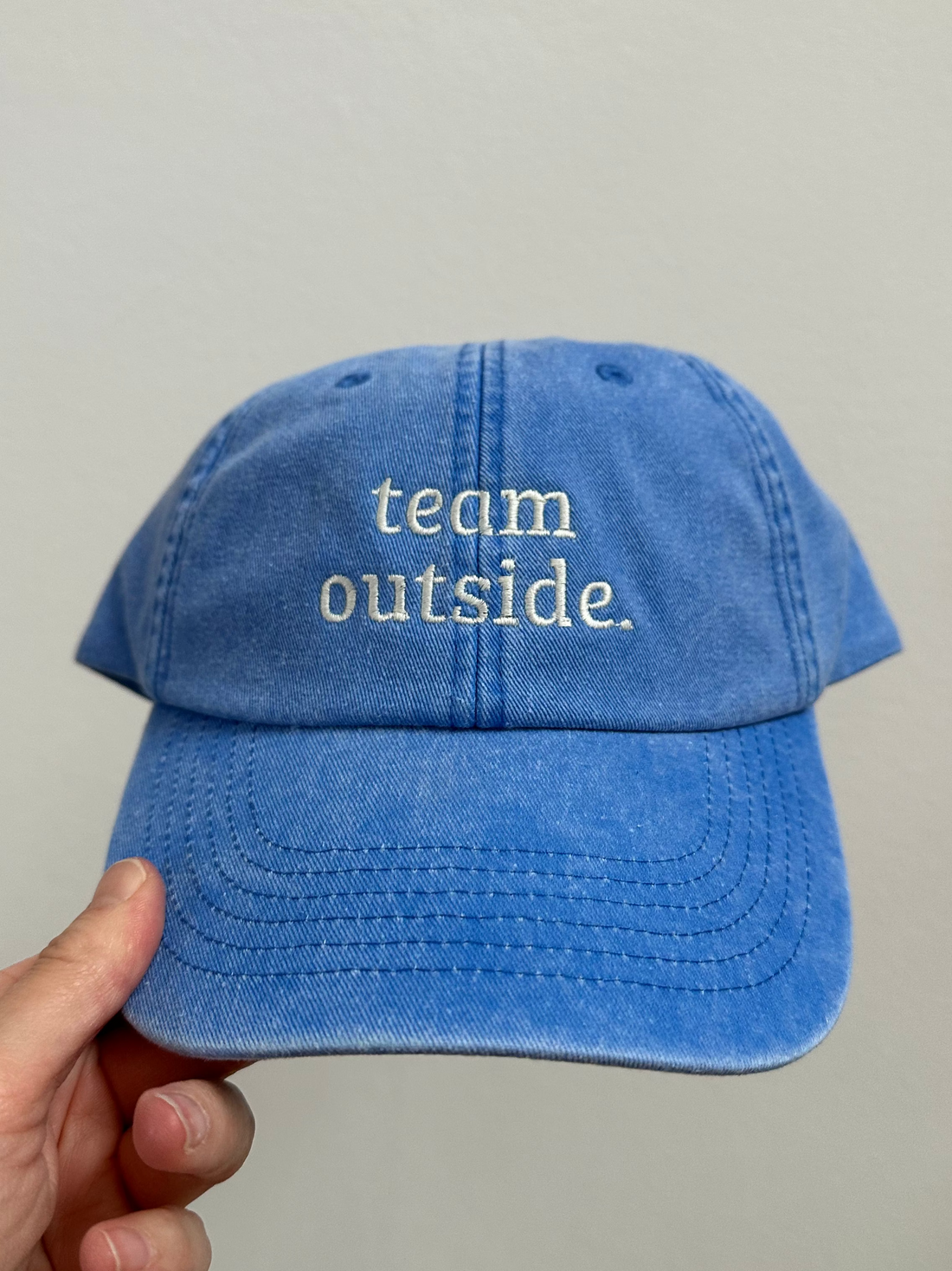 Vintage Cap team outside.